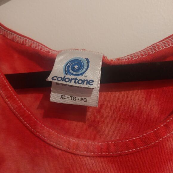 Vintage B-52s Red Tie Dye Tank Top Sleeveless XL - Picture 5 of 5